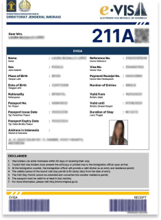 indonesia e-Visa indonesia eVisa